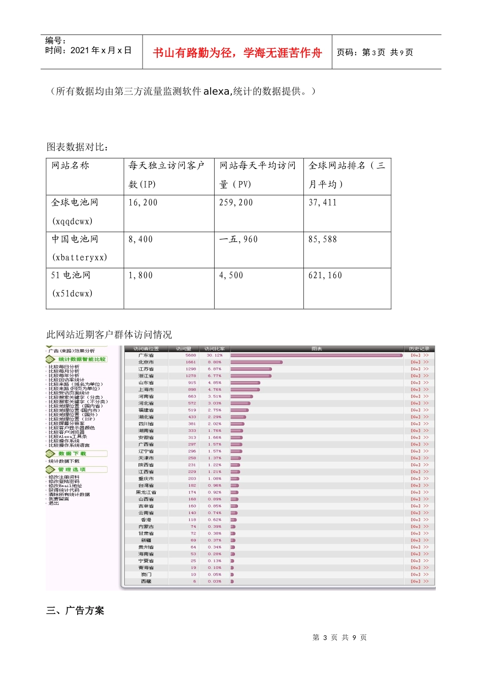 青岛某电子公司广告投放申请_第3页
