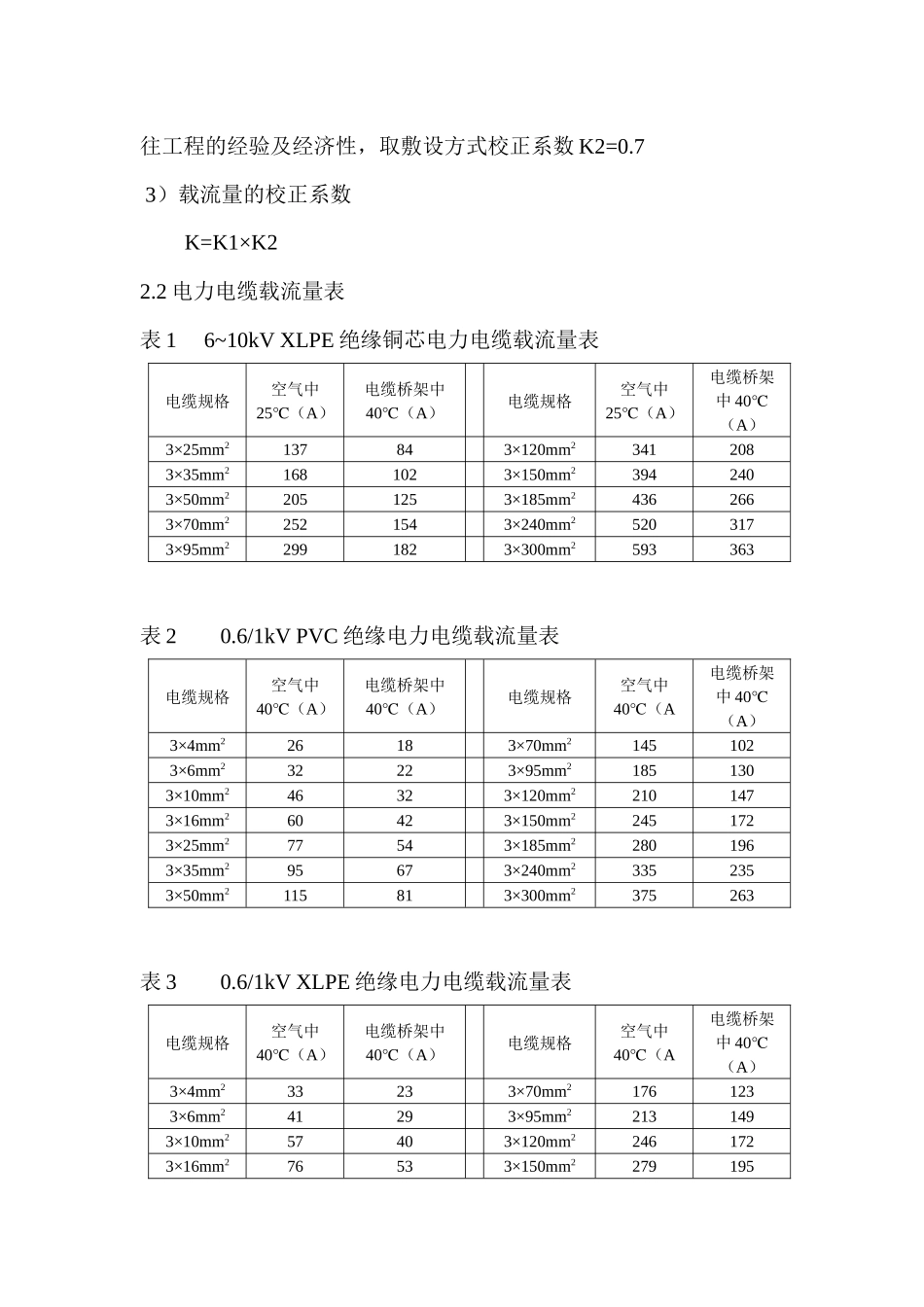 电缆截面选择计算书_第3页