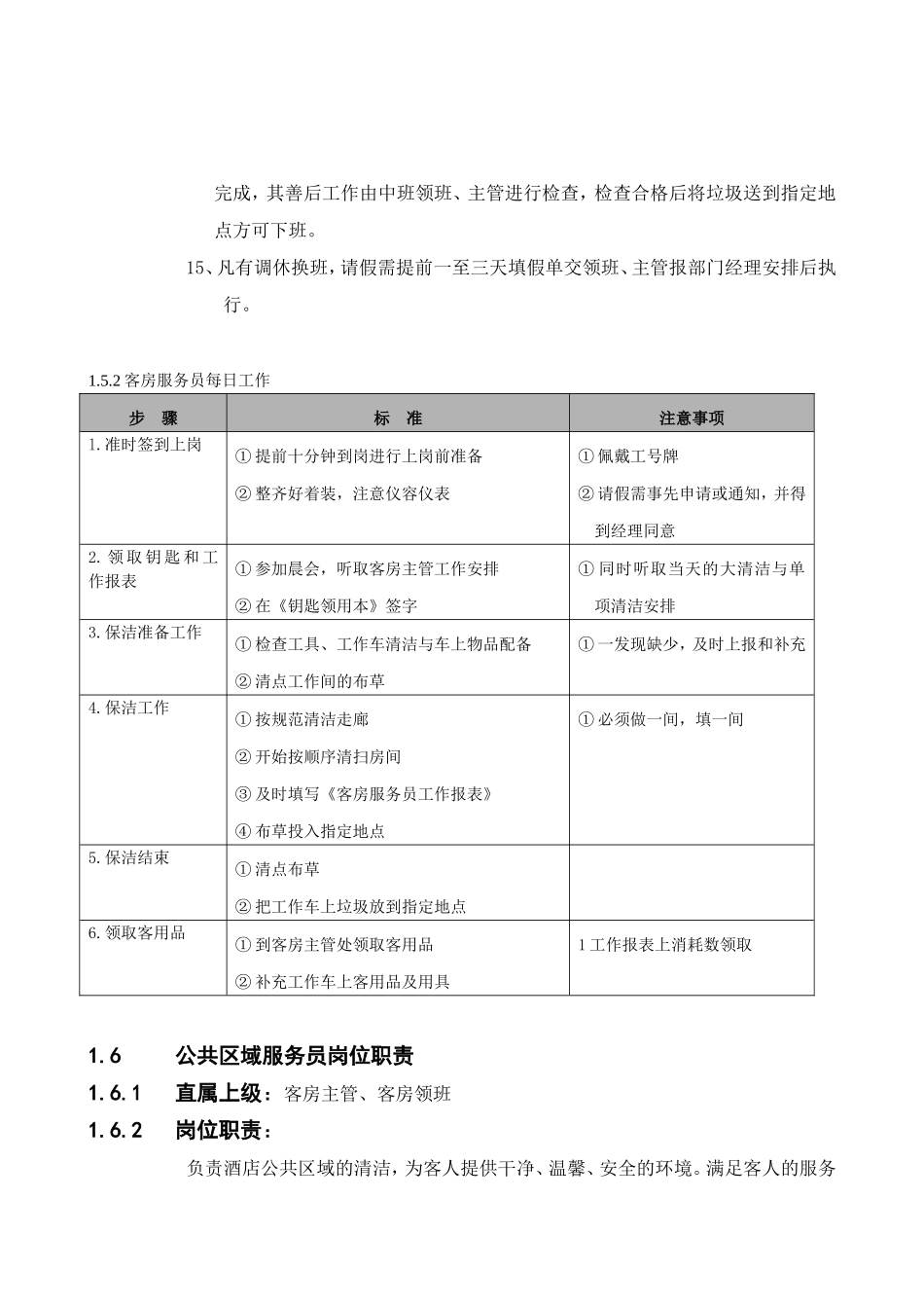 酒店客房部工作流程(DOC54页)_第2页