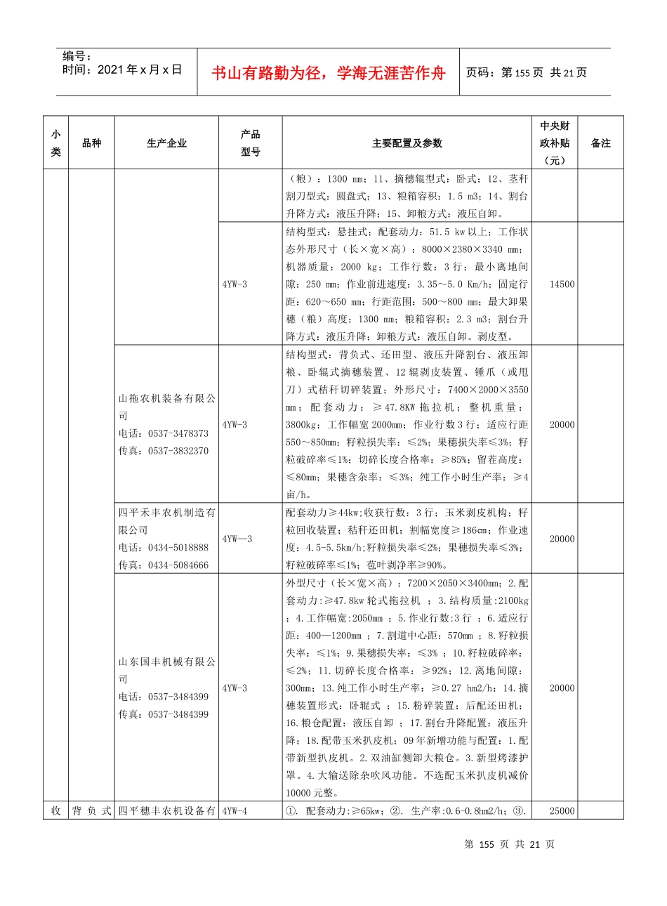 非通用类-收获机械-品种_第3页
