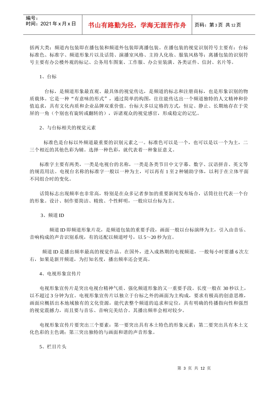 电视频道品牌营销与整体包装_第3页