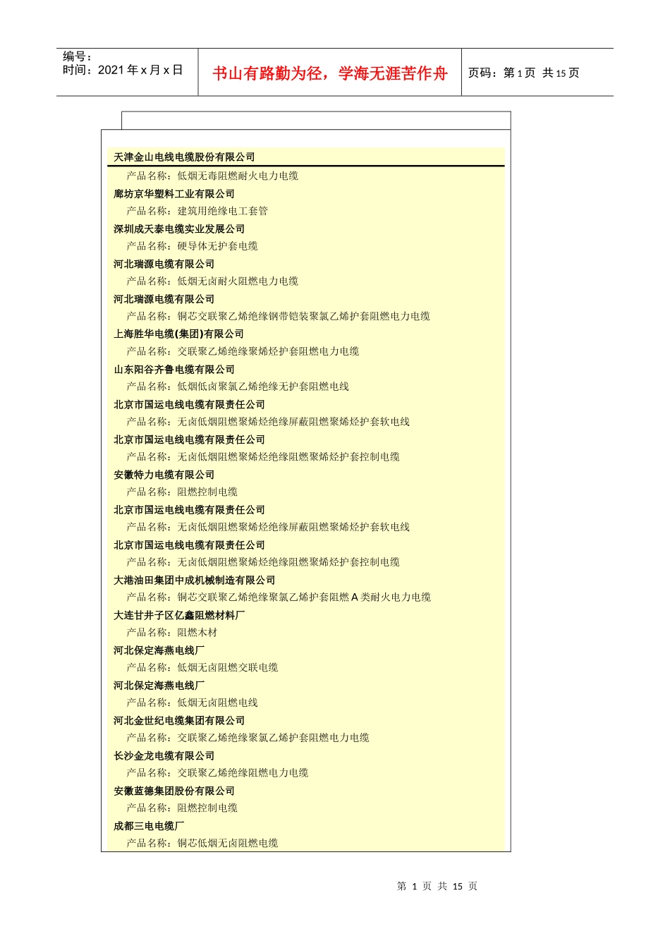 阻燃电线电缆档_第1页