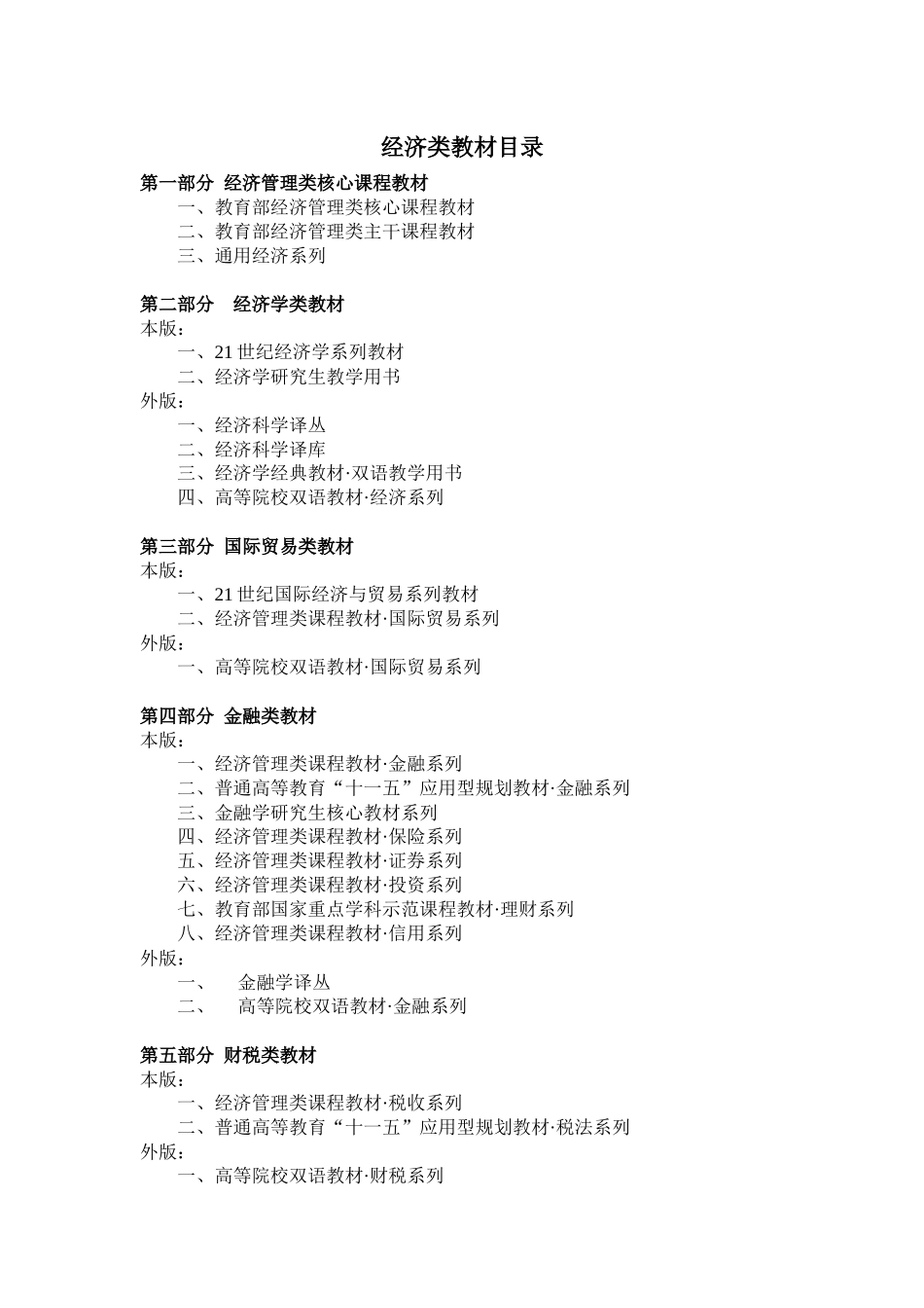 经济类教材目录_第1页