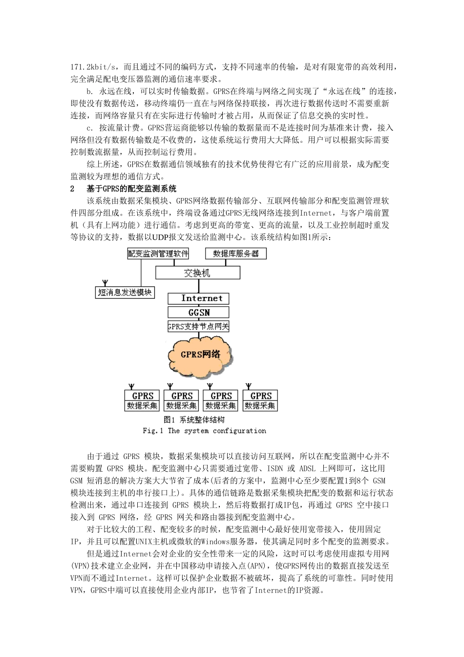 基于GPRS通信的配变监测系统_第2页