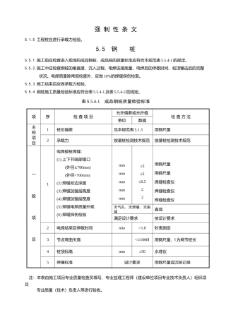 建筑施工质量验收规范检验批检查表(1)