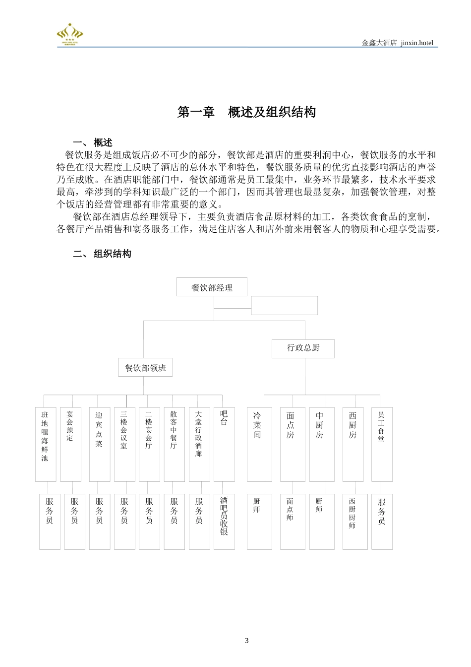 餐饮部岗位职责及操作规范_第3页