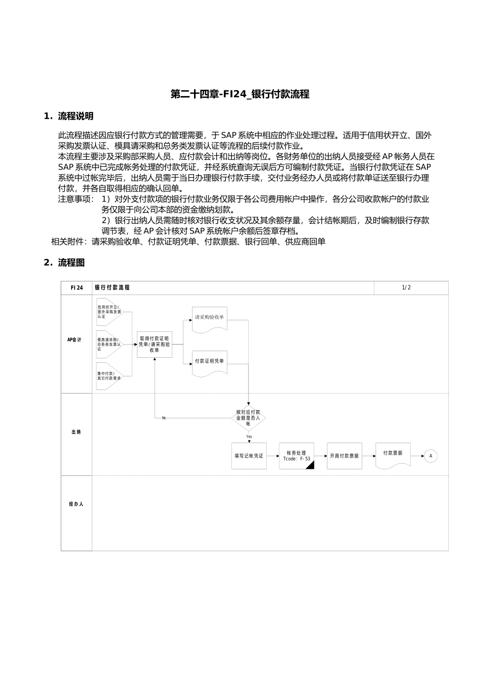 某公司SAP实施专案之银行付款流程_第1页