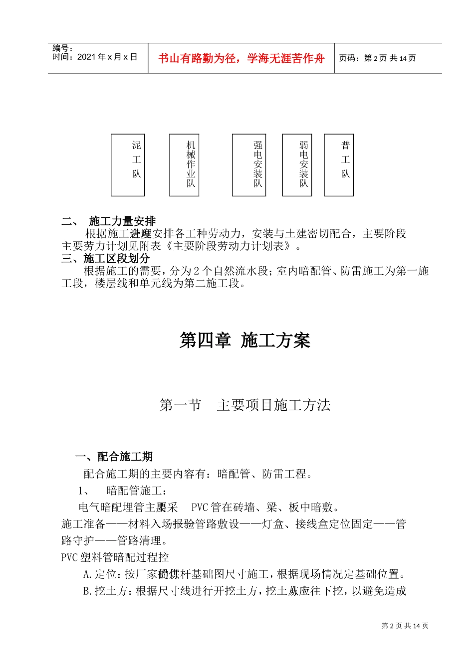 绿洲家园电安工程施工组织设计.doc(DOC16页)_第3页