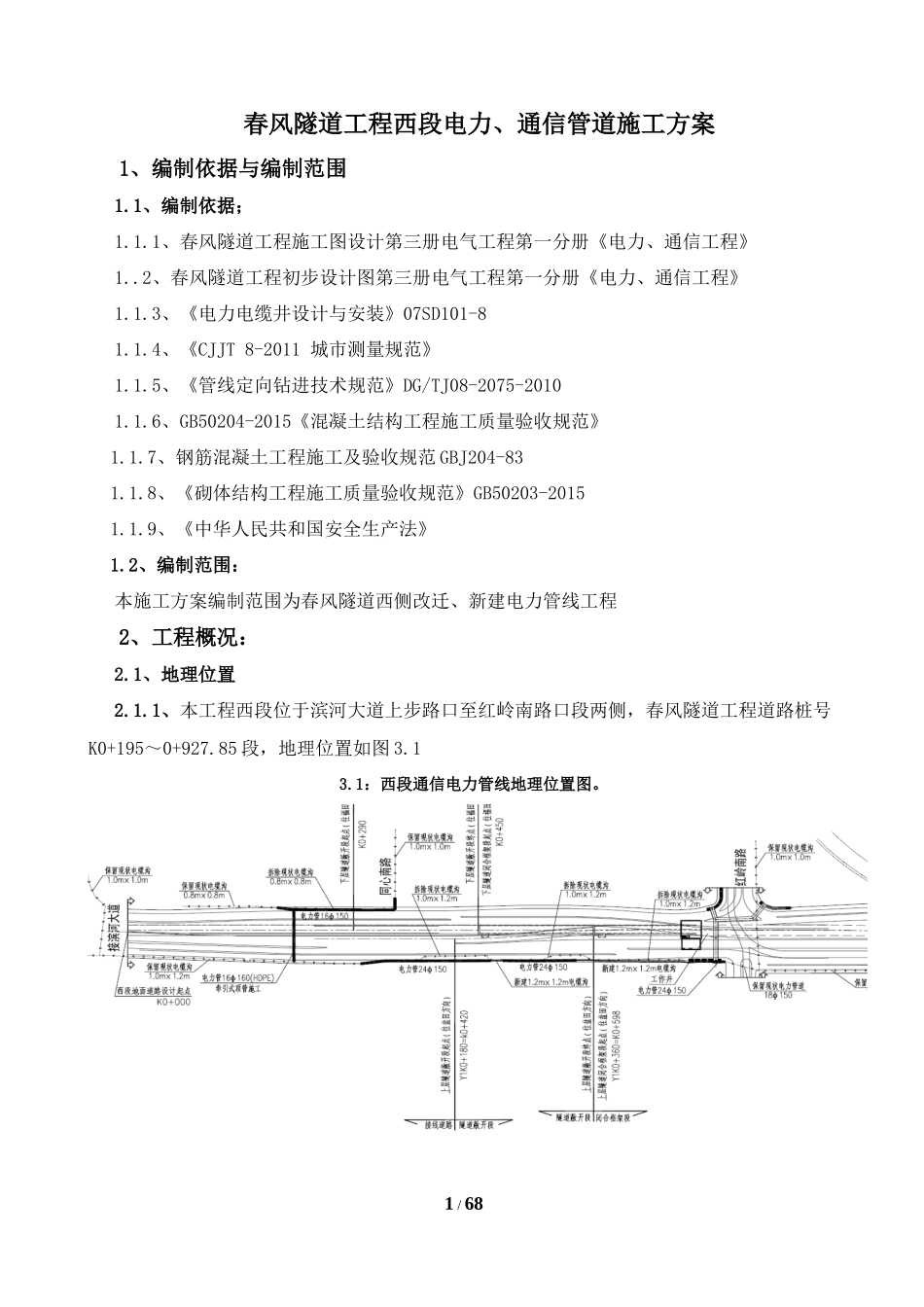 电力管线施工专项方案_第1页
