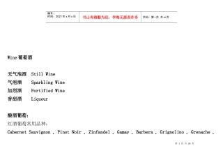 酒店洋酒小资料(1)