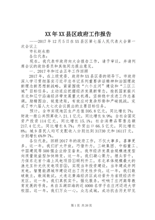 XX年XX县区政府工作报告 (41)