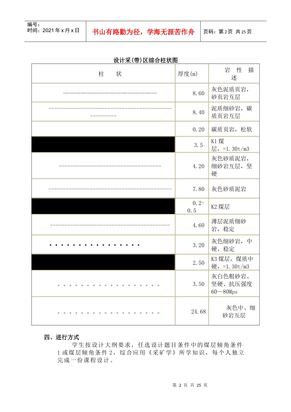 采矿学课程设计(正文)_第2页