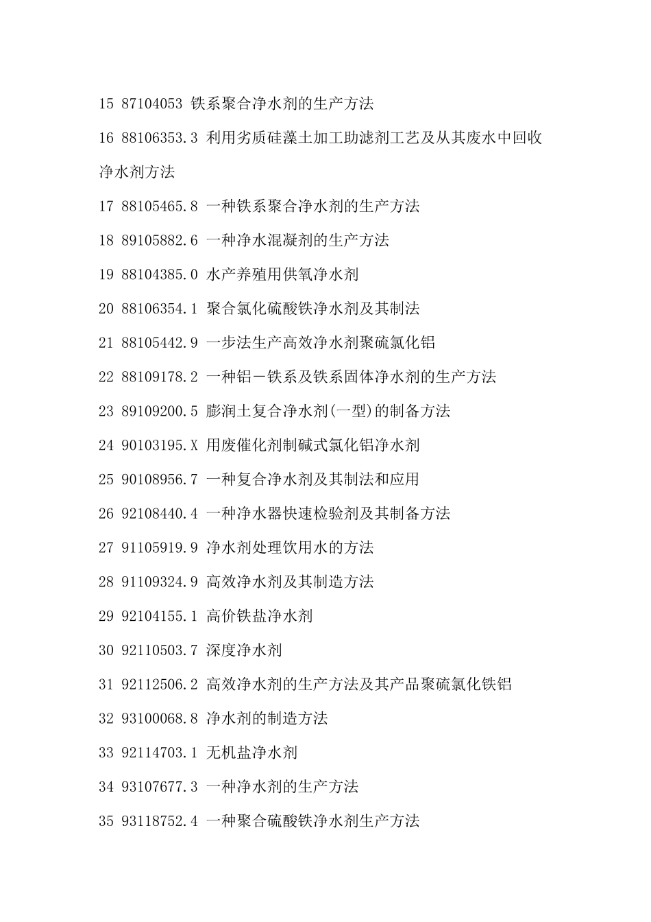 净水剂生产配方创新设计与制备新方法新工艺新技术专利技术手册_第2页