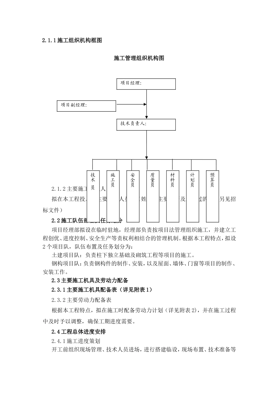 空压机房工程,施工组织设计(DOC38页)_第3页