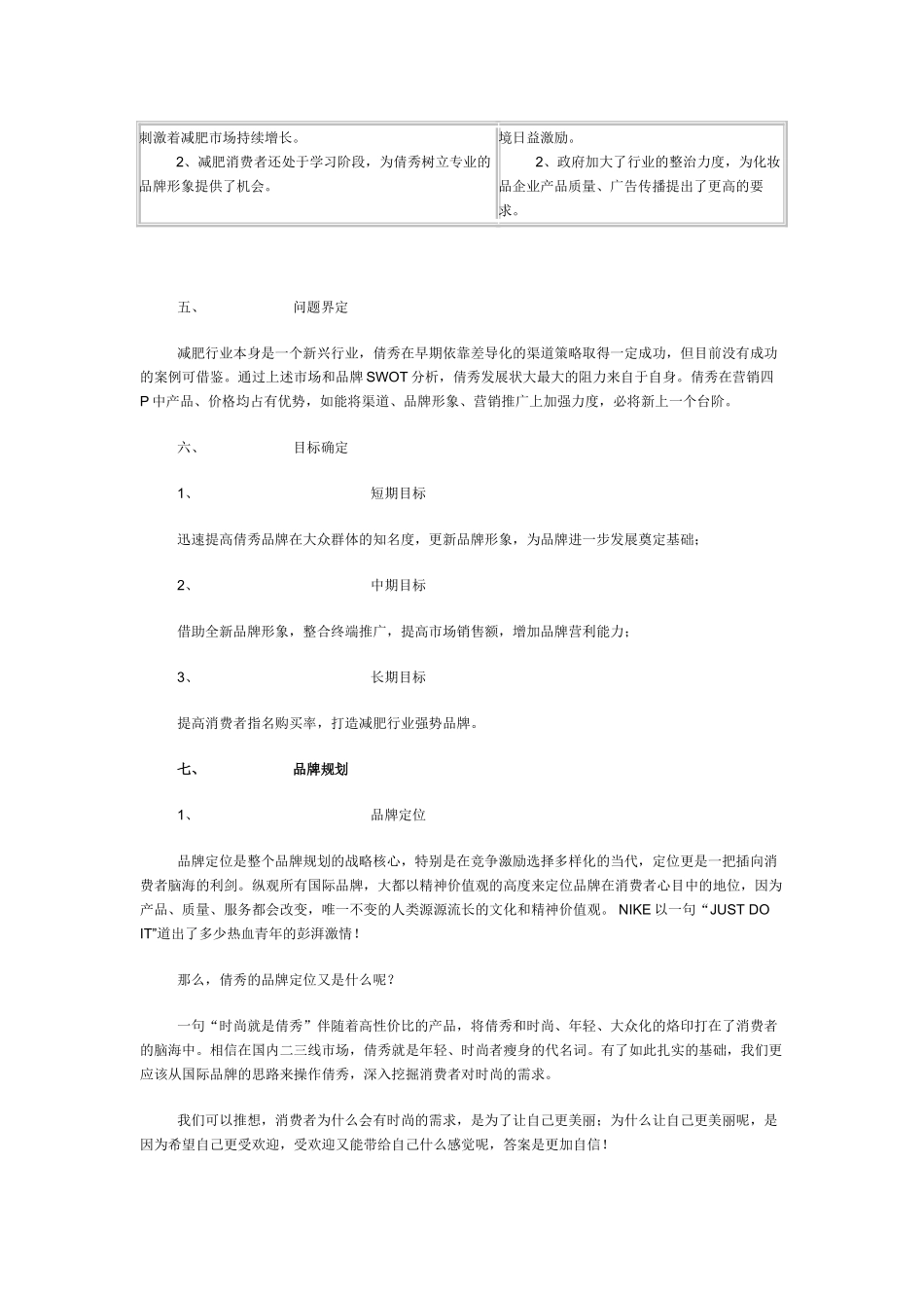 某化妆品品牌营销策划方案_第3页