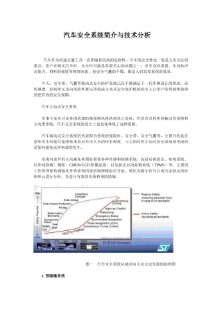 汽车安全系统简介与技术分析