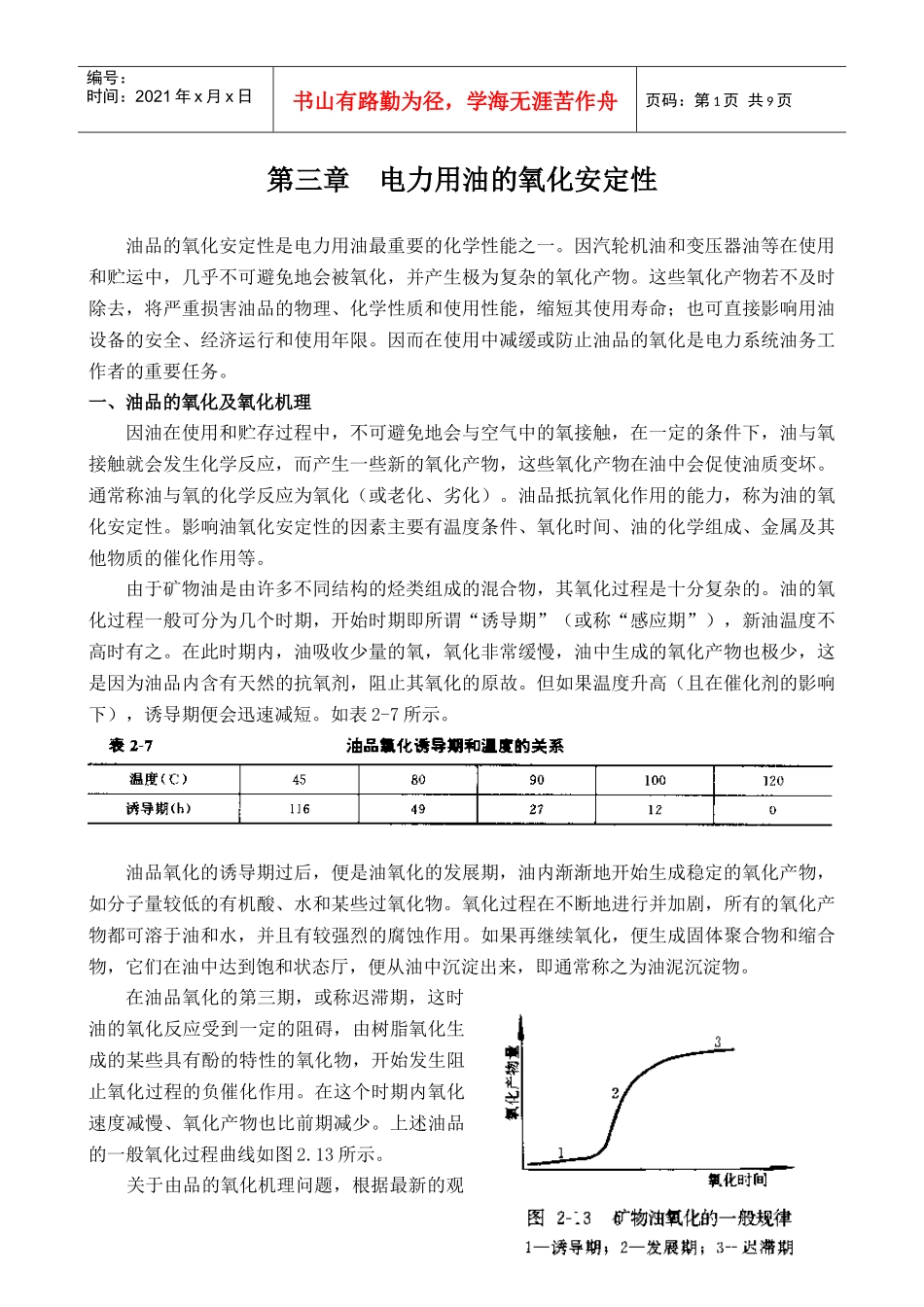 第三章 电力用油的氧化安定性_第1页