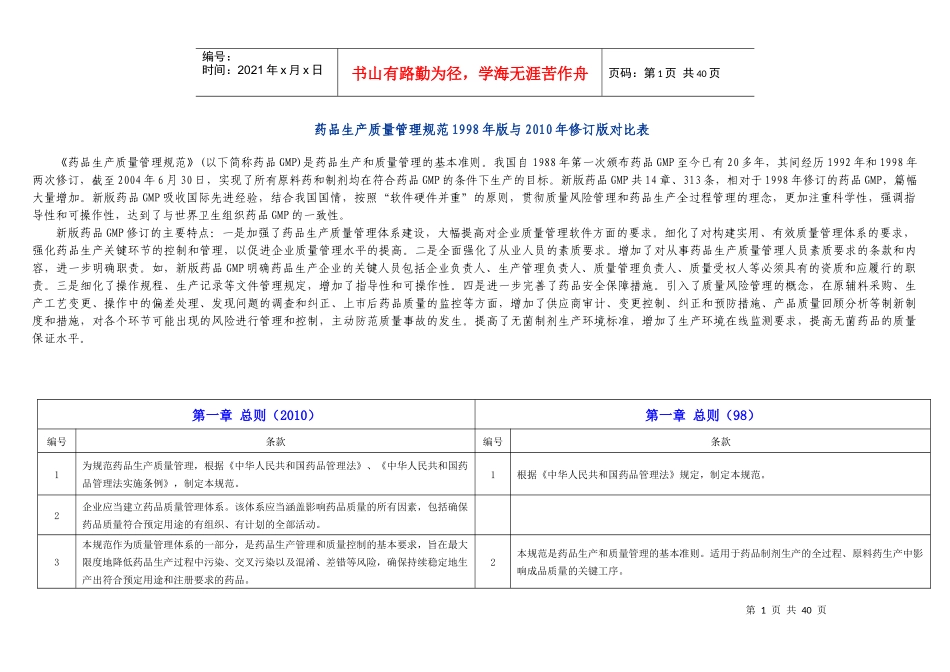 药品生产质量管理规范_第1页