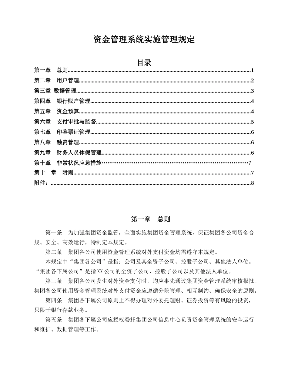 某集团资金管理系统实务_第1页