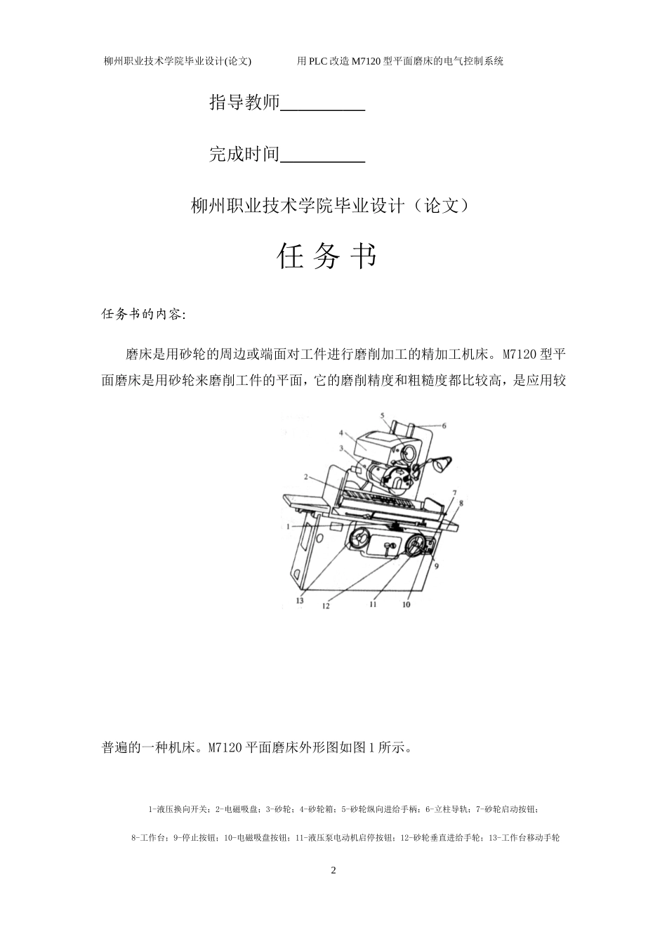 用PLC改造M7120型平面磨床的电气控制系统(DOC32页)_第2页