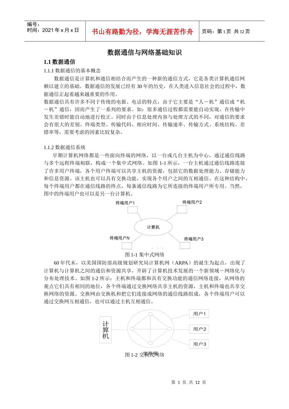 网络通信的基础知识_第1页
