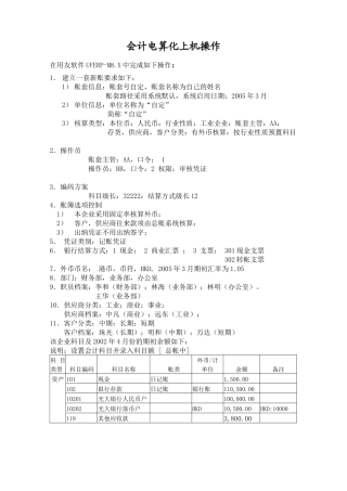 会计电算化上机操(1)