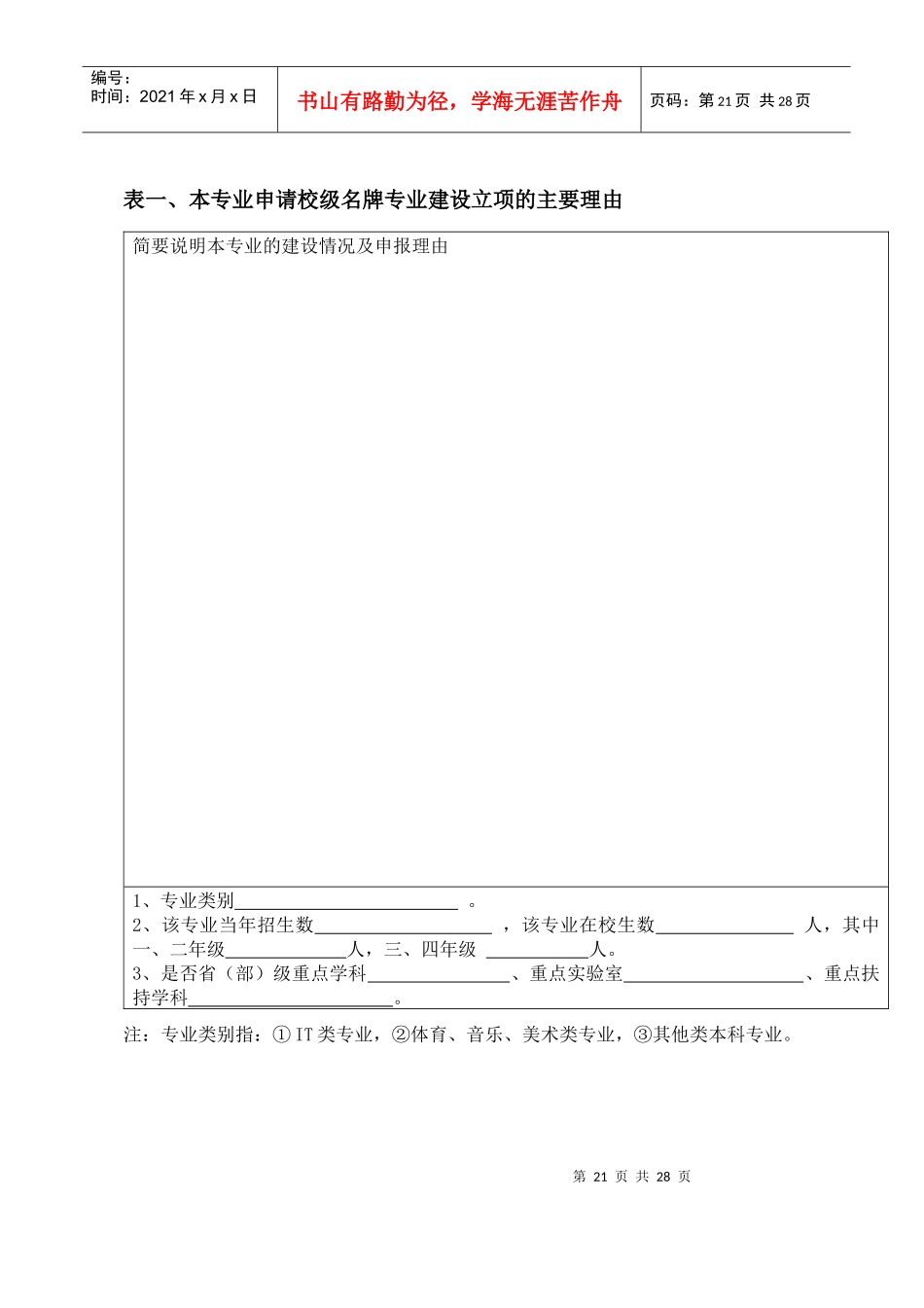 金融学院名牌专业建设立项申请书_第3页