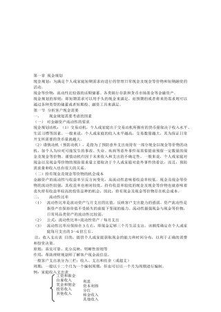 企业现金规划管理