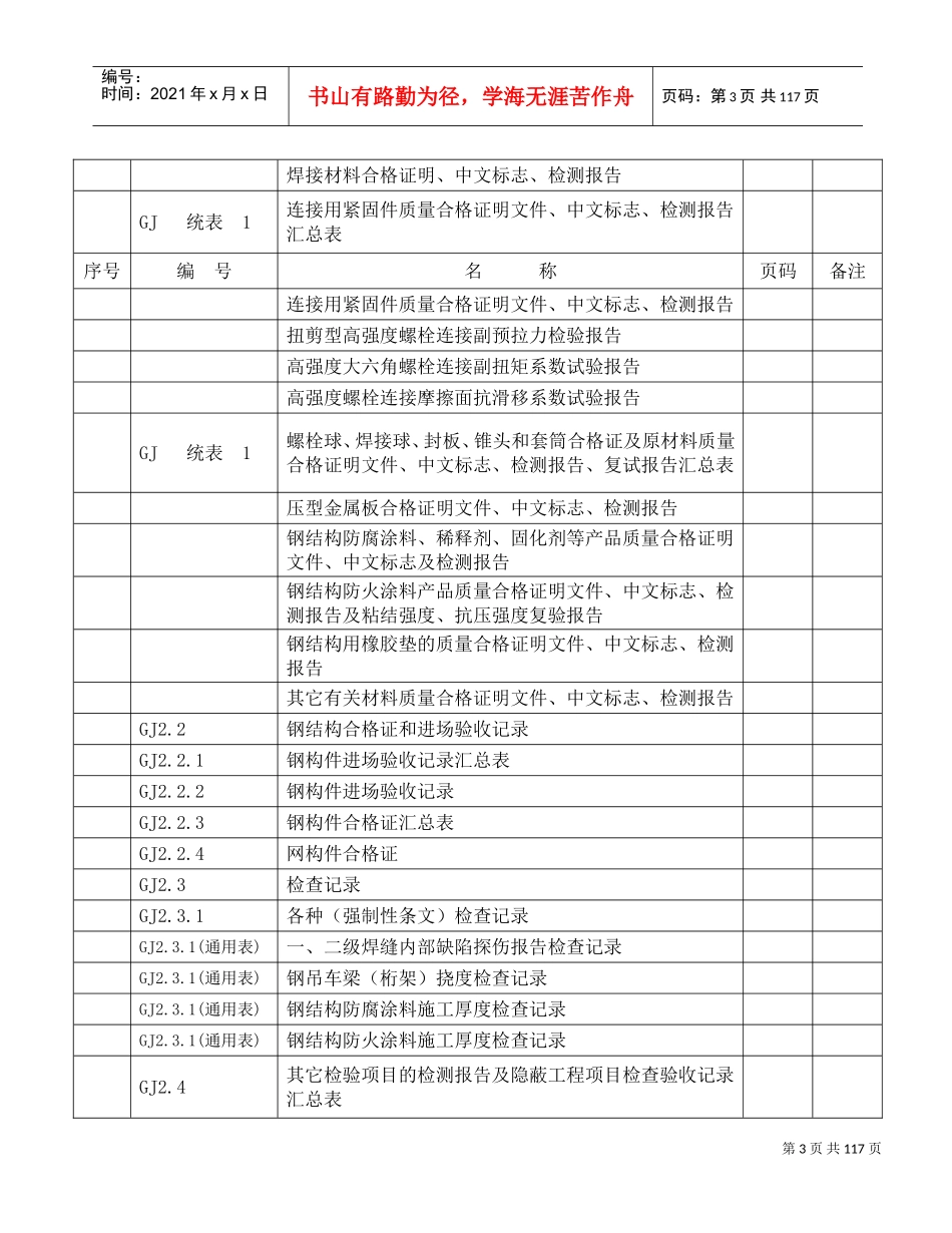 钢结构工程部分(填写范例)(DOC83页)_第3页