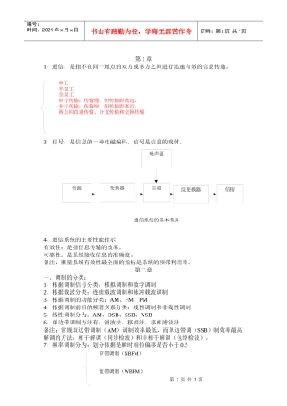 通信原理复习资料2