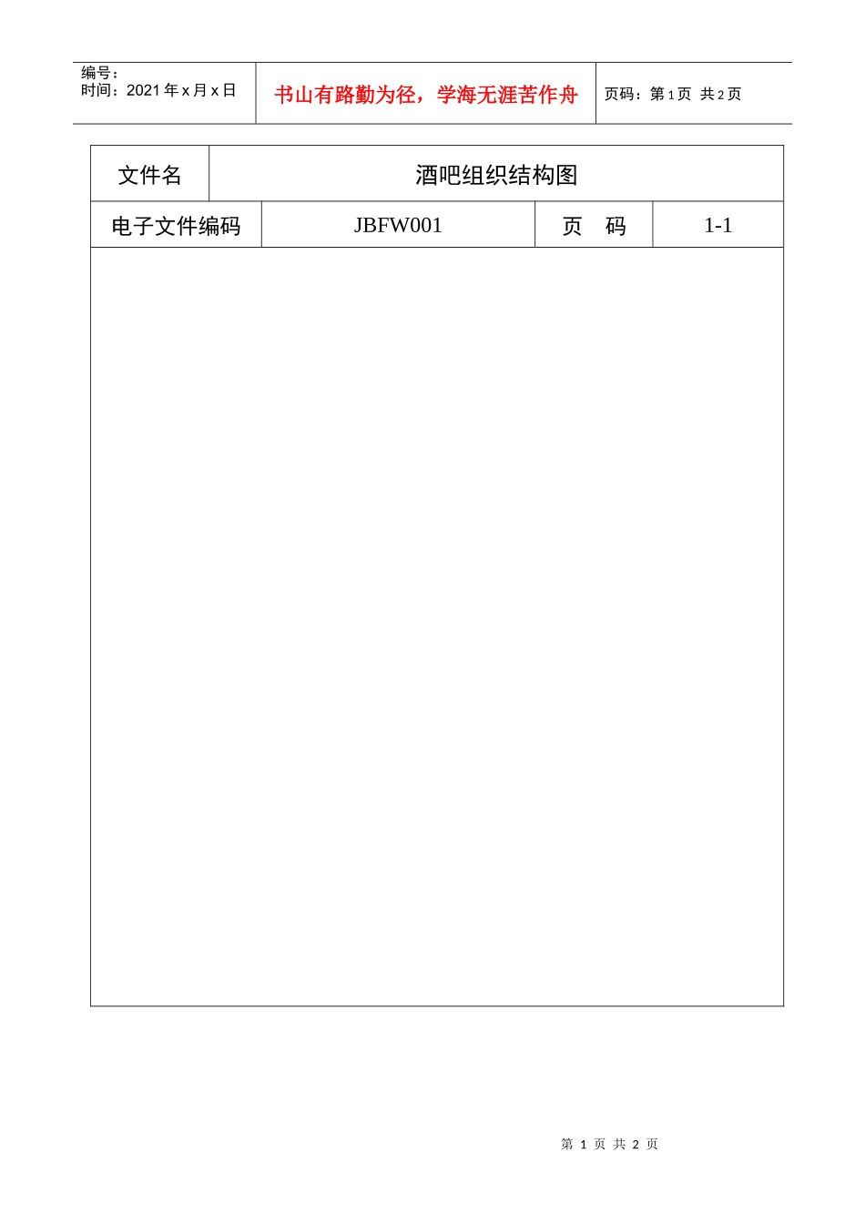 酒吧组织结构图_第1页