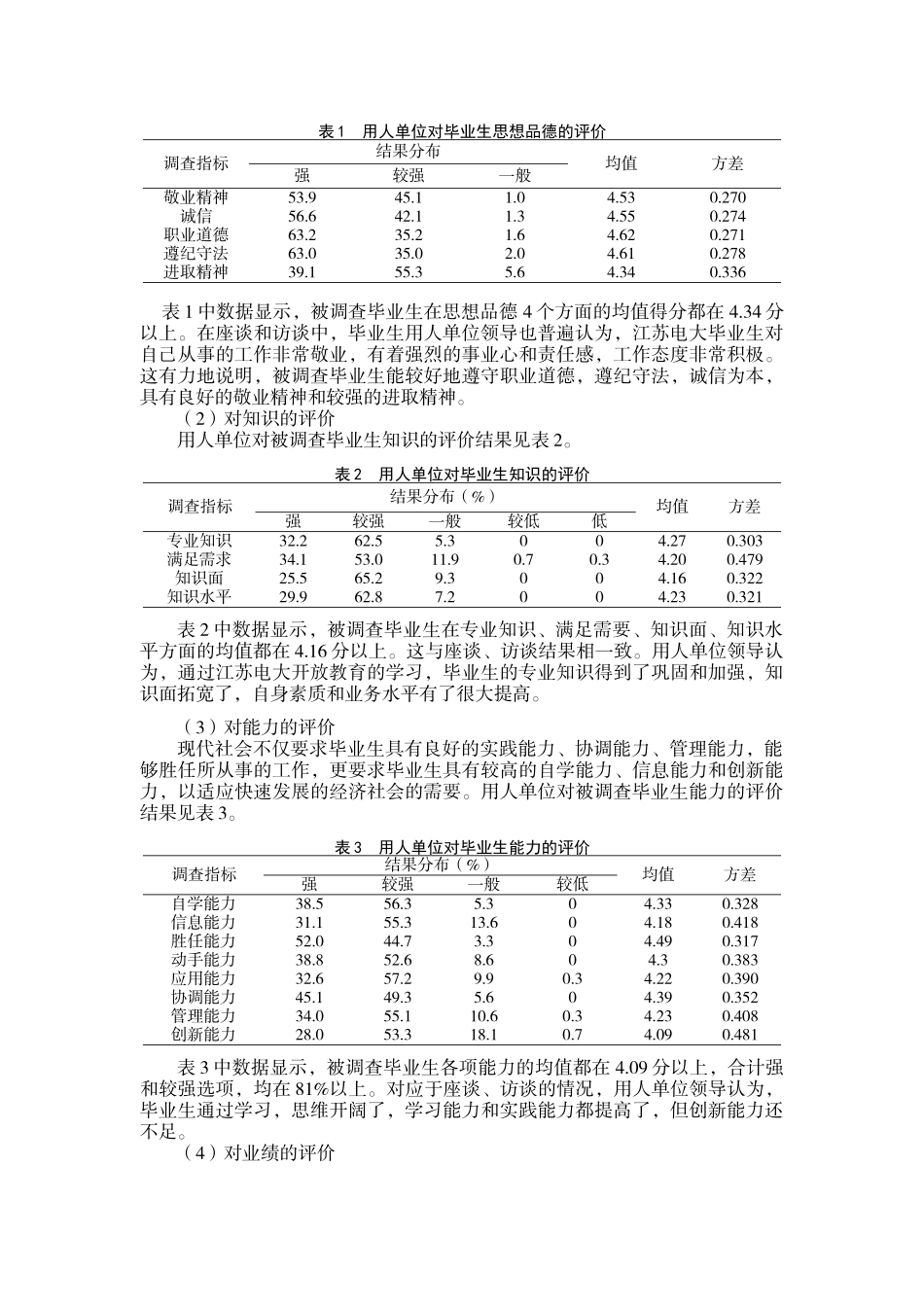 江苏电大远程开放教育毕业生质量调查与分析_第2页