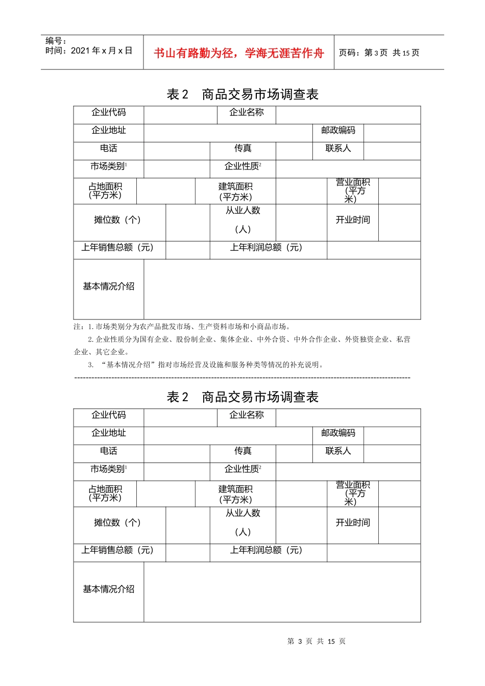零售商业调查表汇总_第3页