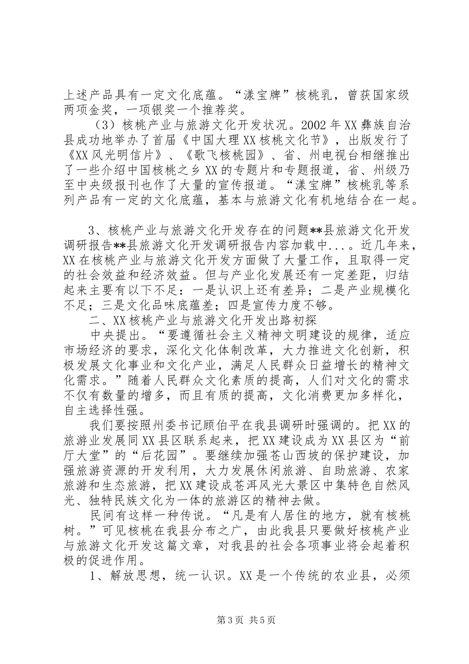 XX县旅游文化开发调研报告_第3页