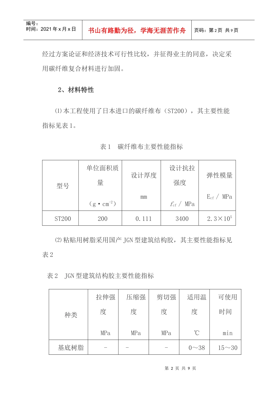 碳纤维在某通信机房加固中的应用_第2页