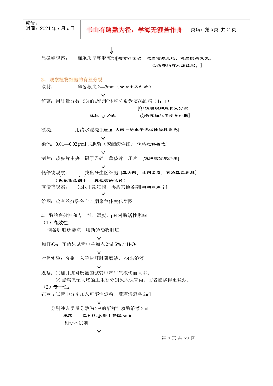 高中生物基础实验点拨_第3页