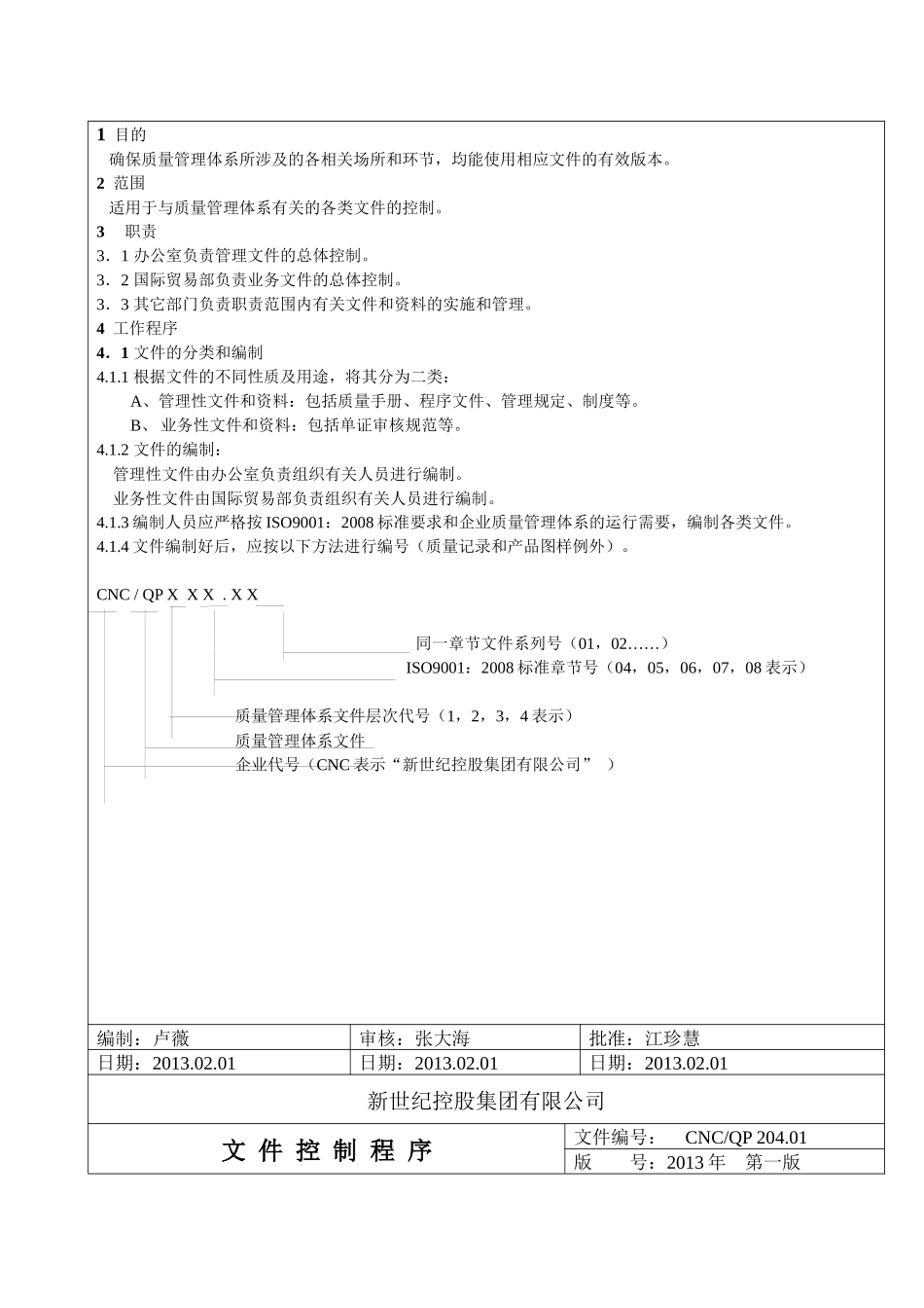 进出口贸易公司iso9001程序文件_第3页