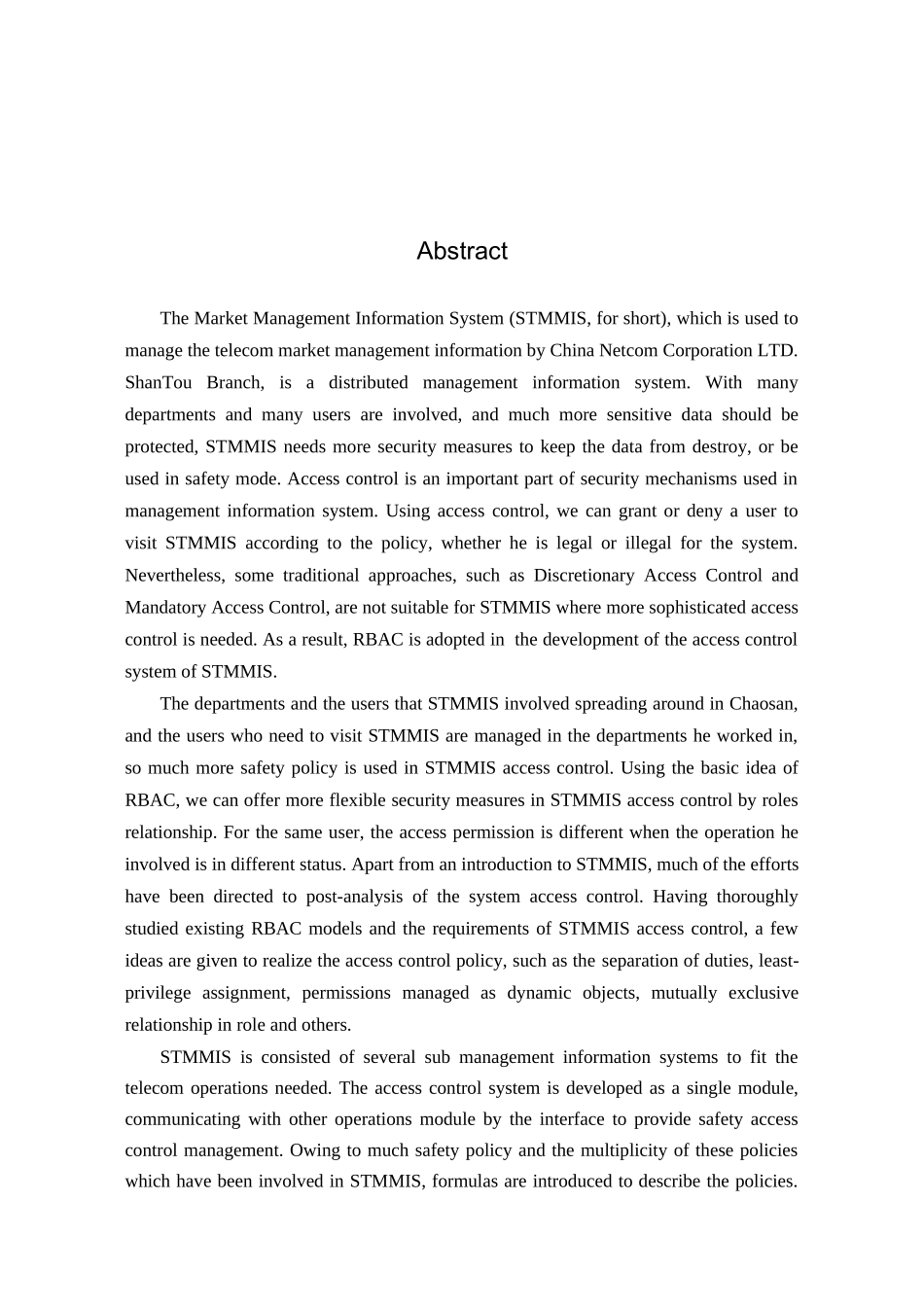 通信经营系统中角色访问控制的实现_第2页
