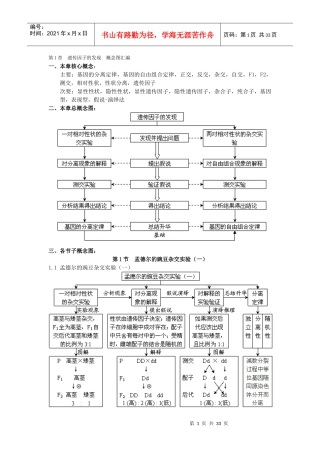 生物必修二概念 解疑