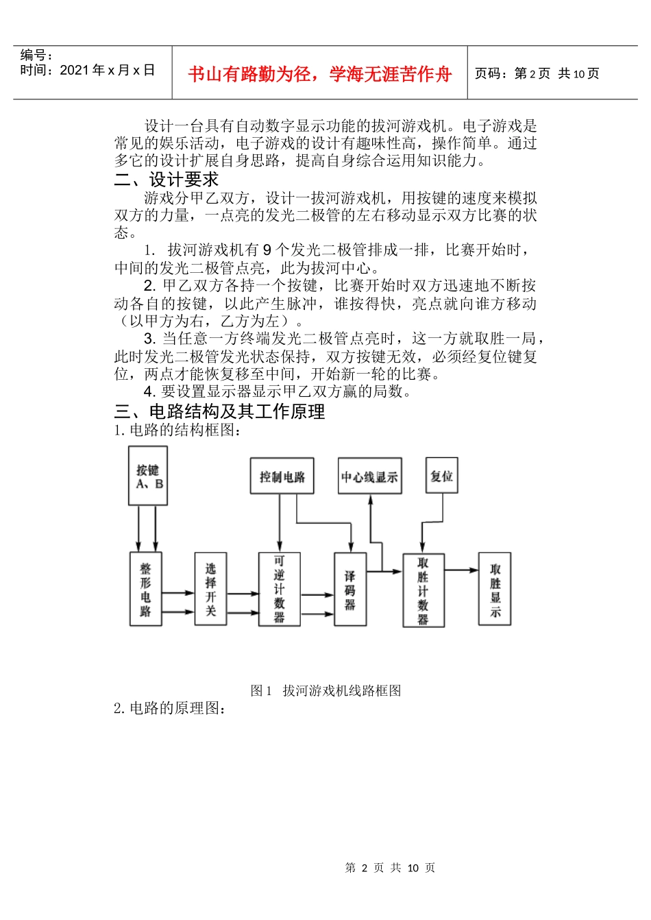 电子技术课程设计-潘海新_第2页
