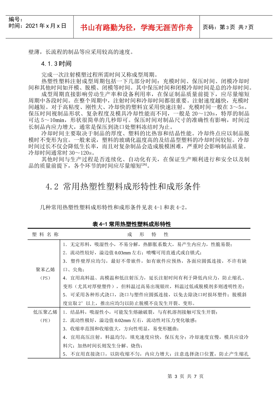 第4章 塑料注塑成型工艺_第3页