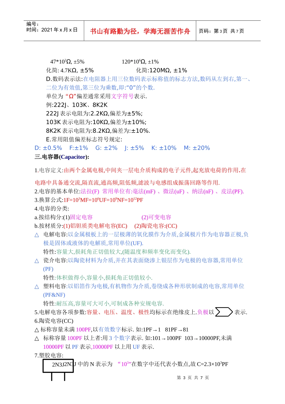 电子零件基本知教材_第3页