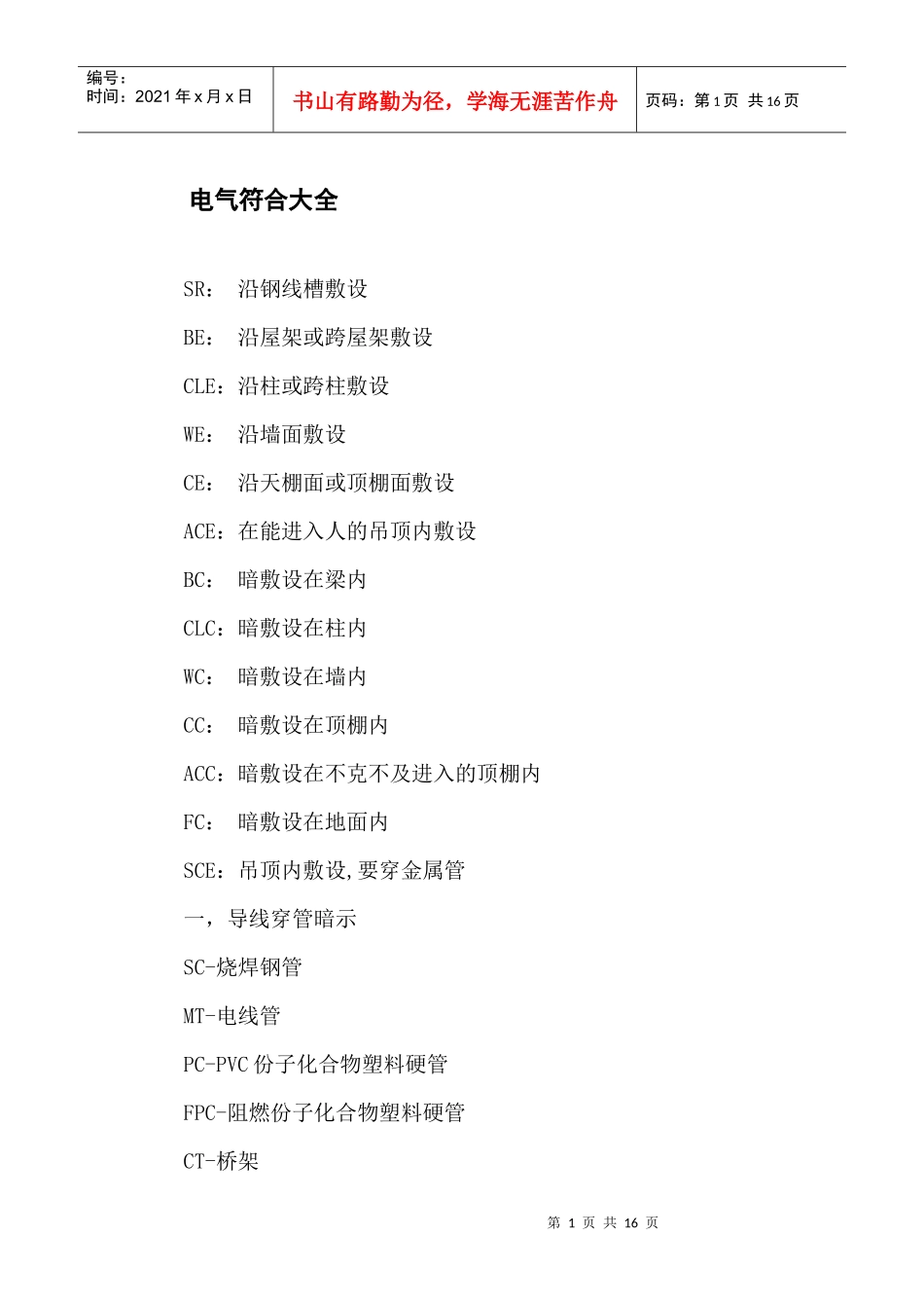 电气符合大全_第1页