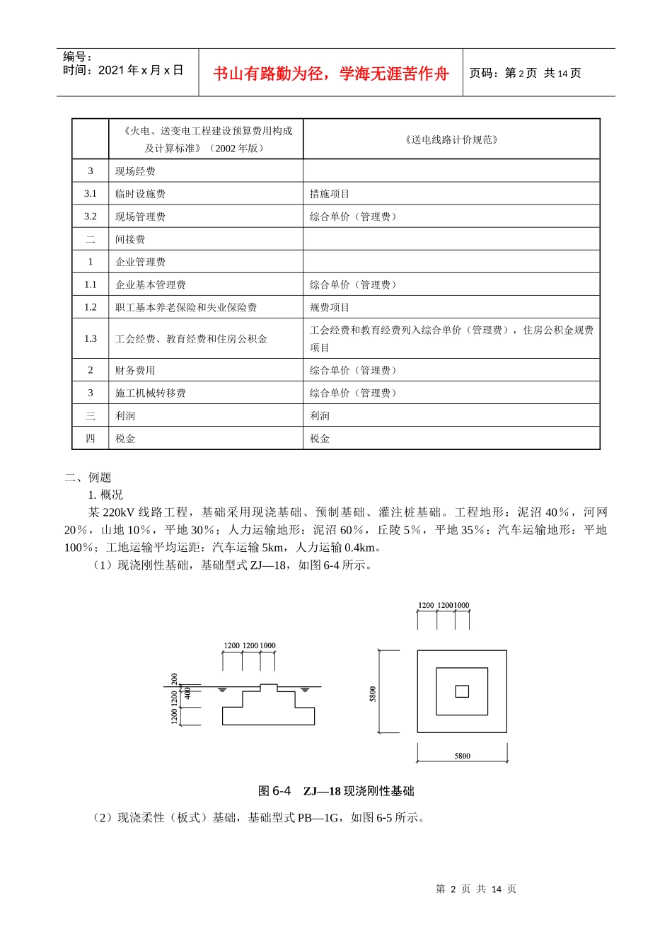 送电线路清单实例(土石方)_第2页