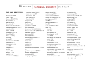 英文版机械专业术语(全)