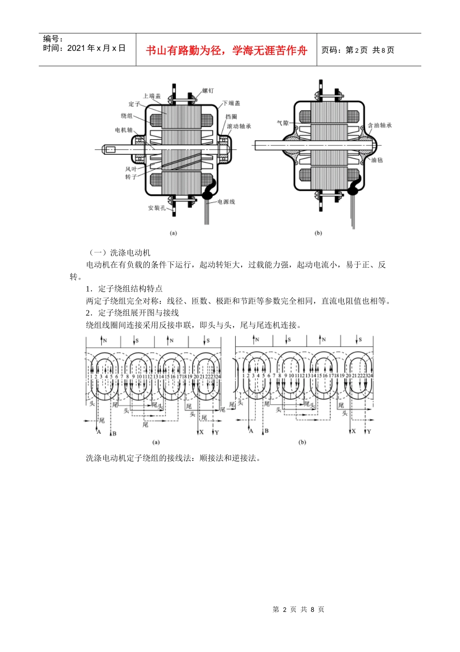 电机与控制电子教案 6洗衣机电动机及其控制_第2页