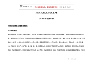 矮洲岛创意农业基地前期策划
