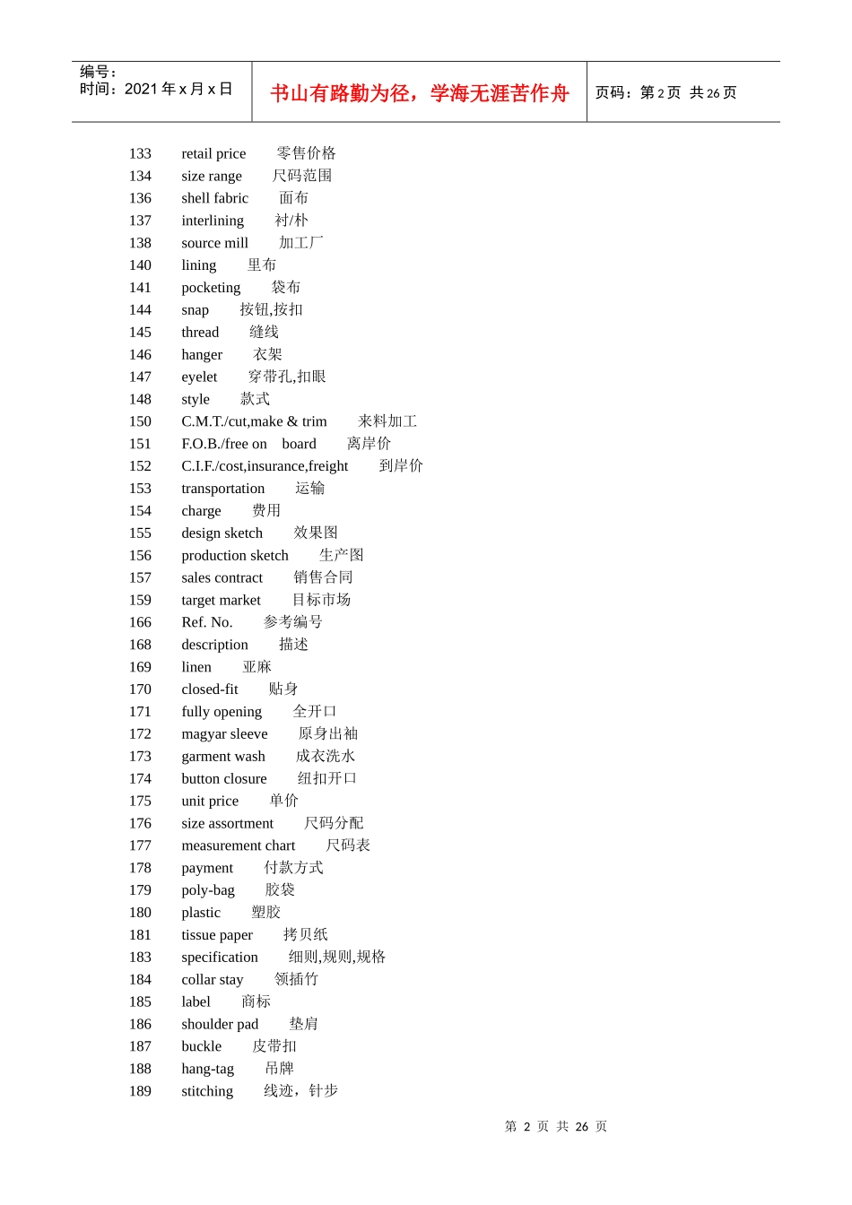 纺织英语单词_第2页