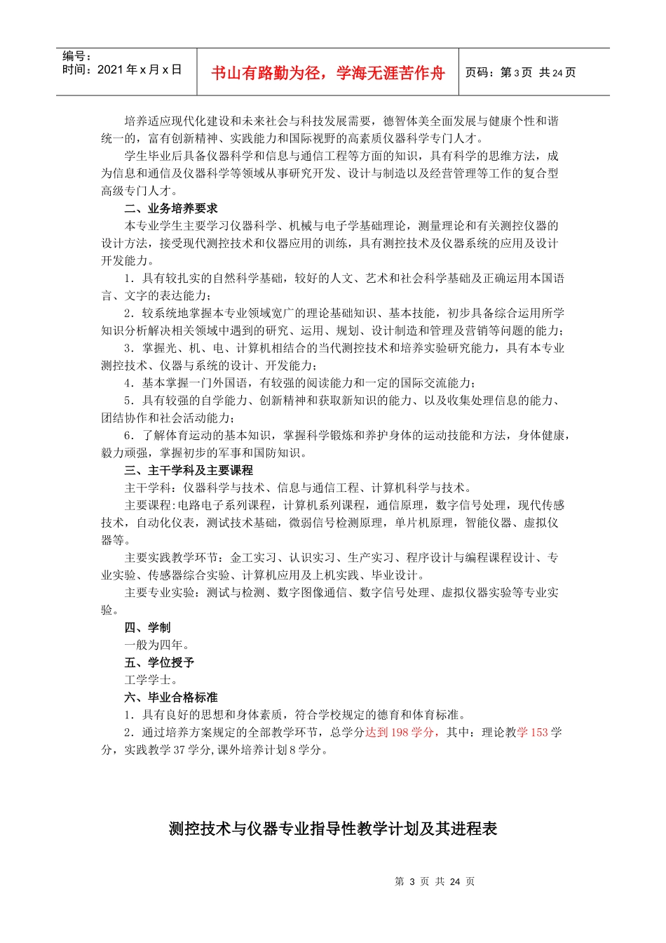 通信工程学院09版本科培养方案_第3页