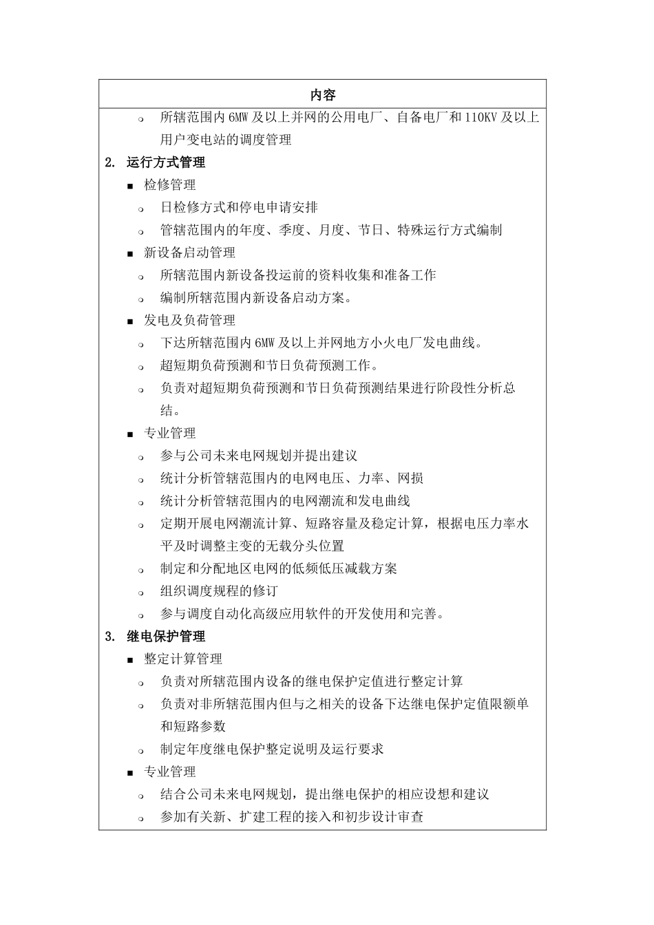 苏州供电公司调度通信中心部门职责说明_第2页
